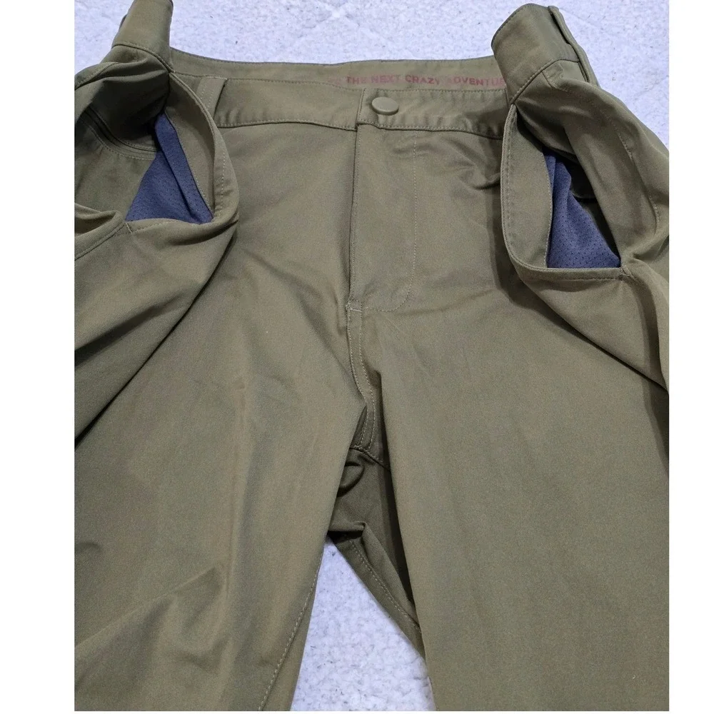 Rhone Mens 34 Shorts The Next Crazy‎ Adventure Olive Green Athletic Golf